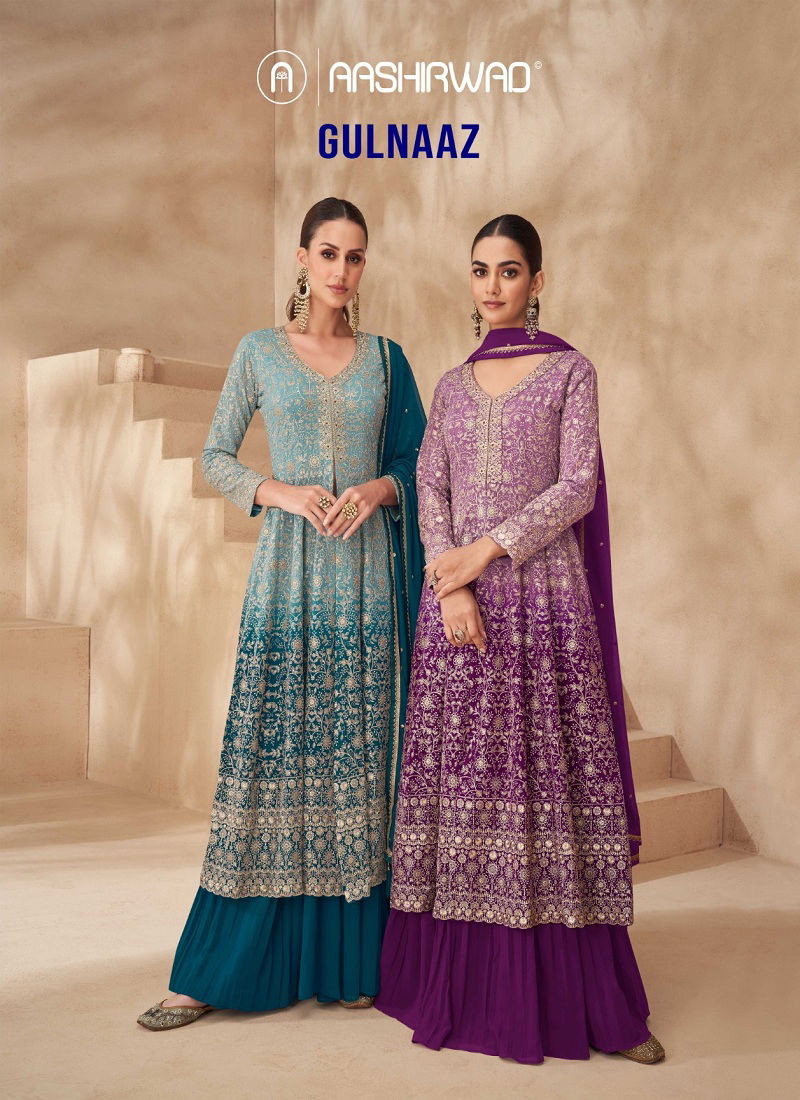 Gulnaaz By Aashirwad Georgette Designer Readymade Suits Orders In India Catalog